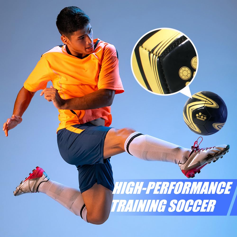 FANTECIA Fußball Größe Offizieller Spielball für Jugendliche und Erwachsene, 5, Ball,