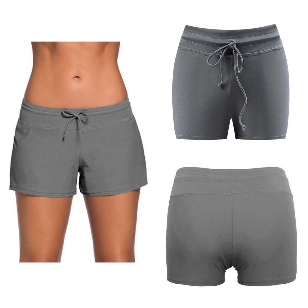 Plus Size Square Swim Shorts For Women Conservative Frenulum Design With Large Size And Good Elasticity
