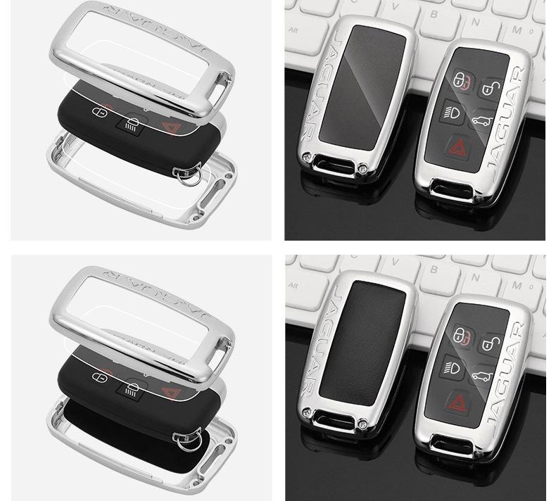 Jaguar Key Case: Compatible with XEL, XFL, F-Pace, XJL, XF, XE, F-Type 2022 Models – Luxury Shell Buckle Bag