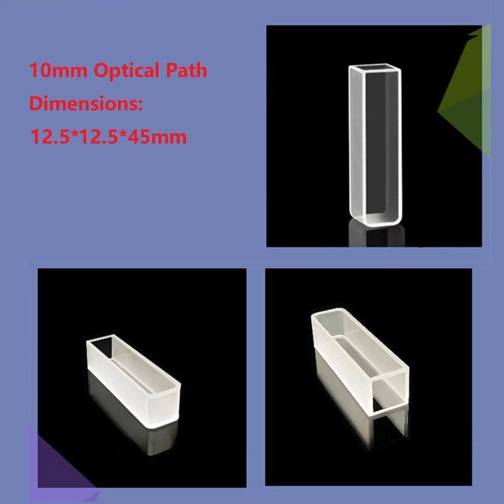 Quartz Cuvette with 10mm 50mm Optical Path Resistant to Neutral Solutions