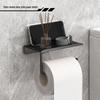 Wall-Mounted Toilet Paper & Tissue Box Storage Rack