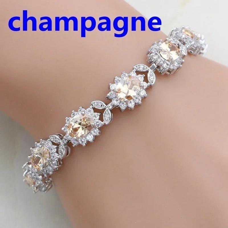 Fashion Crystal Gem Bracelet Temperament Elegant Charm Bracelet Jewelry Gift for Women