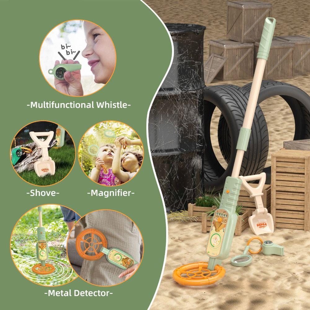Audio Alarm Metal Detector Adjustable Length Kids Explorer Toy Lawn Exploration