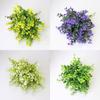 Green Grass Leaf Bouquet Artificial Silk Flower Plant for Office Decoration