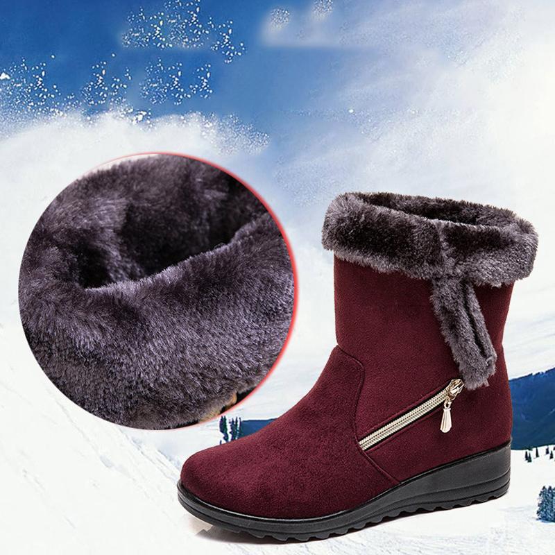 Winter Women Boots Warm Ankle Snow Shoes Fashion Zipper Women's Winter Boot