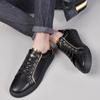 New board shoes men's spring casual Korean version of trendy leather shoes men's simple and versatile European station little white men's shoes