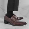 Men's Large Size British Style Tassel Loafers - Formal Pointed Toe Leather Shoes
