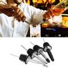 4Pcs 304 Stainless Steel Wine Liquid Pourer Wine Pour Spout Set Bar Supplies