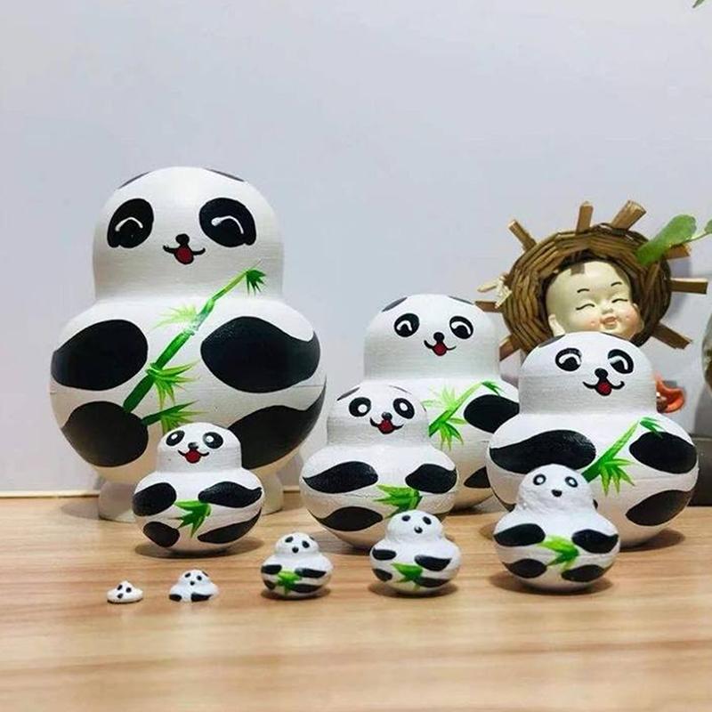 Nesting Doll 10 Layers Of Small Yellow Duck Air-Dried Basswood Hand-Painted Children'S Toy Creative Ornaments