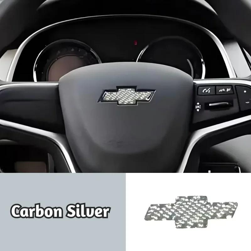 

Наклейка-емблема на центр керма автомобіля з вуглецевого волокна для Chevrolet Malibu Cruze Equinox Impala Traverse Lacetti Captiva Sail