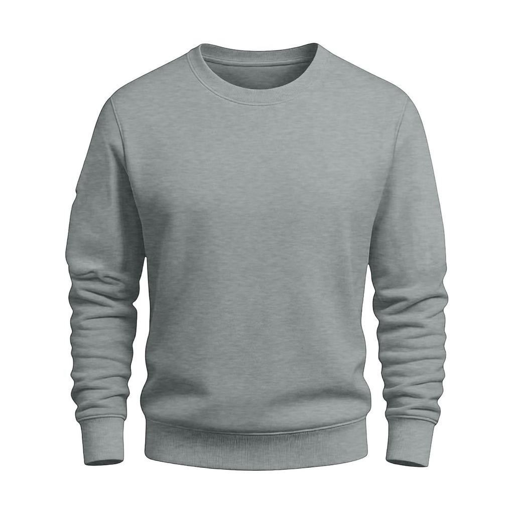 Herren Winter Schweres Plus Samt Rundhals Sweatshirt - Locker Lässig Sport Außenbekleidung