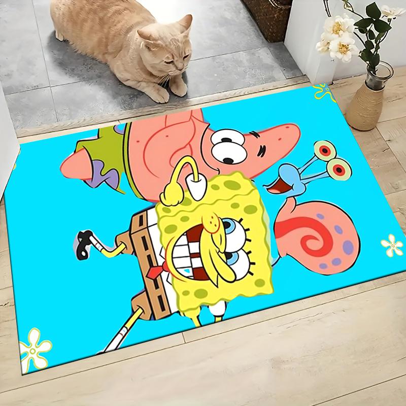 Spongebob Patrick'S Adventure Carpet Rug Soft Washable Antislip Home Living Room Sofa Mats Personalized Christmas Rug