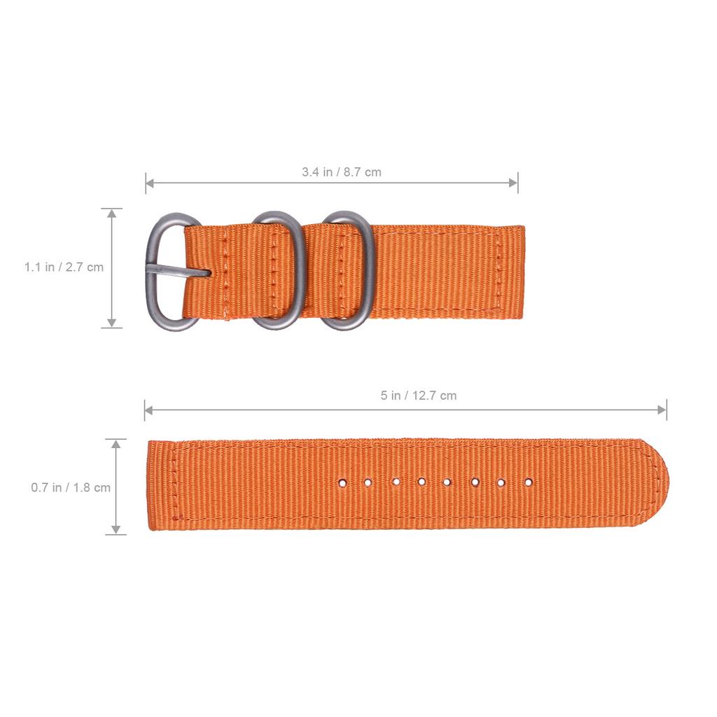 20Mm Nylon Watch Strap High End Look Strong Durability No Scratch No Irritation Perfect Fit Most Watches Khaki Watch Straps