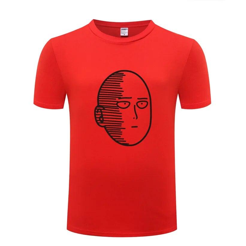 One Punch ONE Oppai Μπλουζάκια Unisex Anime Κινούμενα Σχέδια Κοντομάνικα Λαιμόκοψη O Βαμβακερό Unisex Μπλουζάκι Cool Αστείο Streetwear Τοπ Μπλουζάκι Μεγάλο Μέγεθος