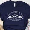 Tour du Mont Blanc Custom Text Shirt, Personalized T-shirt with Design Preview, Unisex