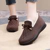 Old Beijing winter women's casual cotton shoes with fleece and non-slip one-pedal mother shoes with soft soles Customized middle and old cotton shoes