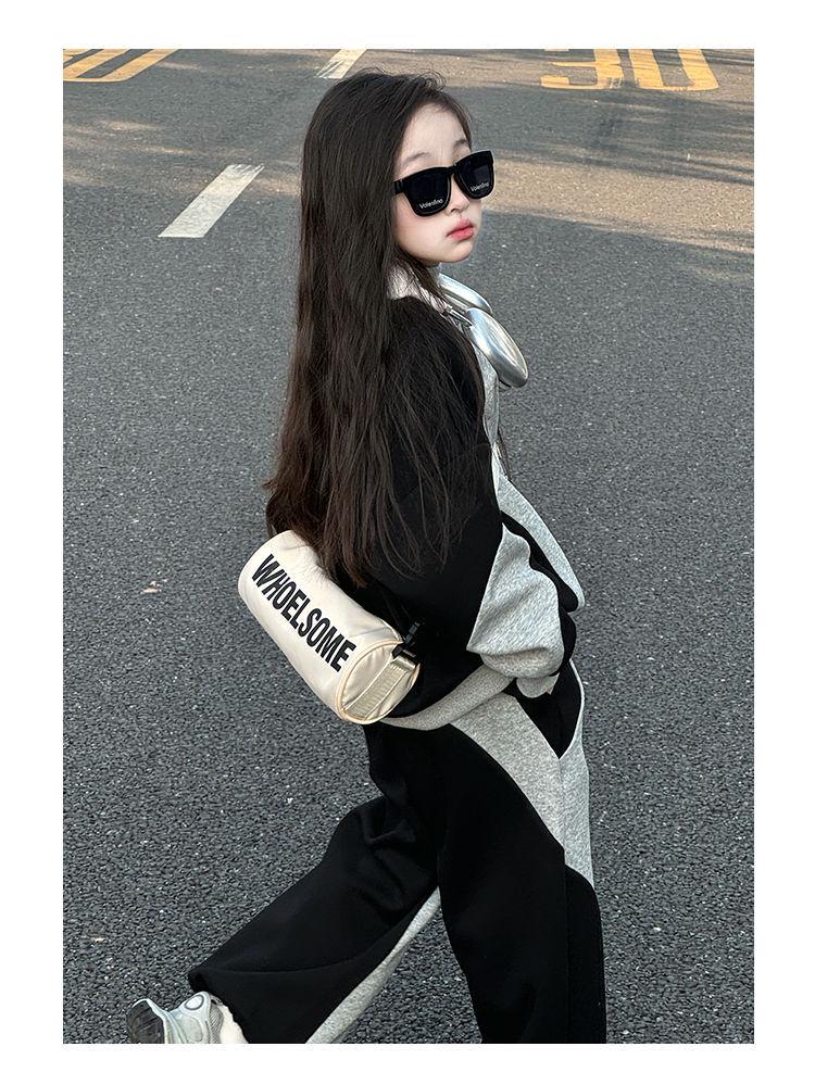 Sportbekleidungsset für Mädchen Frühling/Herbst 2025 - Teenager-Sweatshirt & Hose