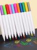 12pcs Colorful Liquid Chalk, Dust-free Erasable Fluorescent Light Board Pen, Graffiti Painting Blackboard Pen