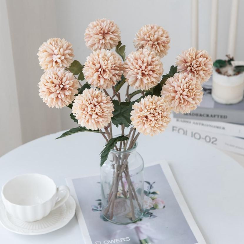 Künstliche Blume Seidenball Chrysantheme Hochzeit Brautstrauß Zuhause Zimmer Außen Garten Bogen Weihnachten DIY Heißer Verkauf Dekoration