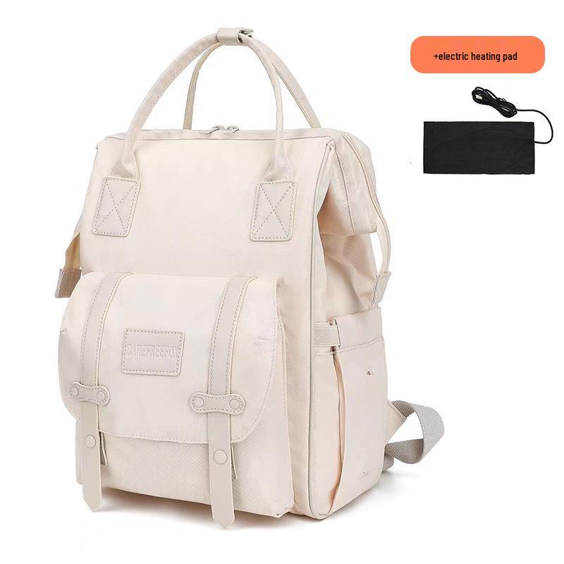 Zaino Multifunzione Mamma Volpe Senza Preoccupazioni - Grande Capacità, Borsa alla Moda per Uscite di Mamma e Bambino.