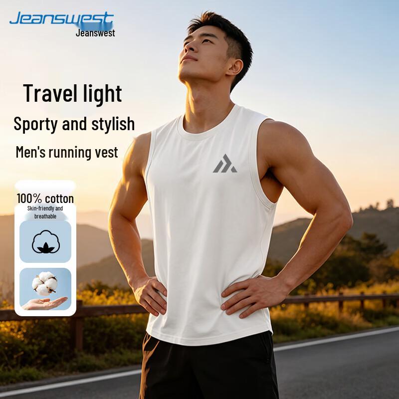 

Jeanswest Men s Heavyweight Cotton Sleeveless T-Shirt 2XL