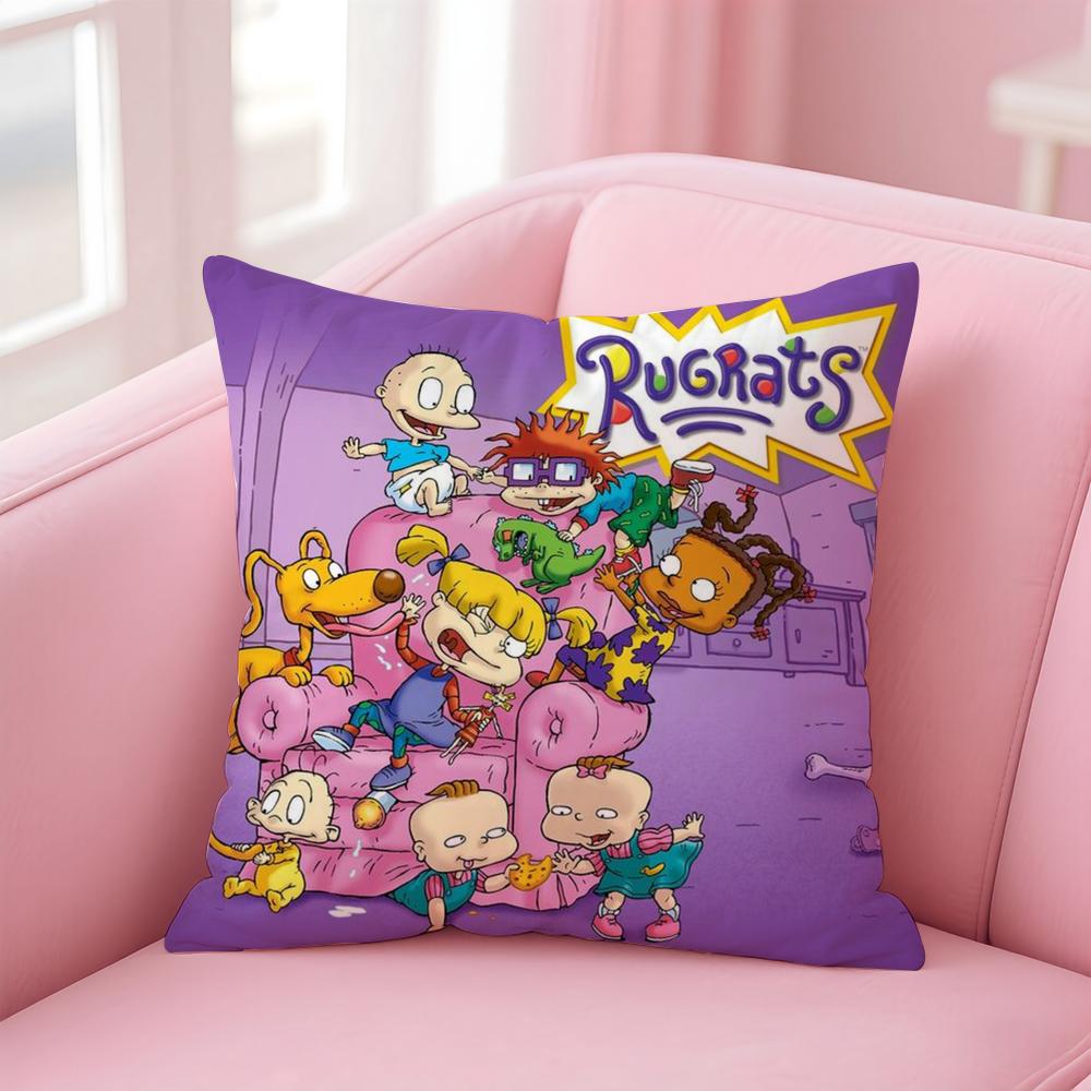 Cartoon R-RugratsS Kissenbezug Bequemer Wende-Kissenbezug Ideal für Auto Sofa Schlafzimmer & Mehr