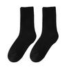 Thickened Fleece Lined Crew Socks Women Winter Socks, Solid Color Mid Calf Thermal Warm Casual for Home Use Cold Weather, Soft Hosiery Daily