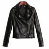 Modische Damen Slim Fit PU Lederjacke für Frühling und Herbst, Kurze und Vielseitige Jacke