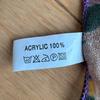 Used WOOL TOUCH Floral Large Stole Shawl Purple