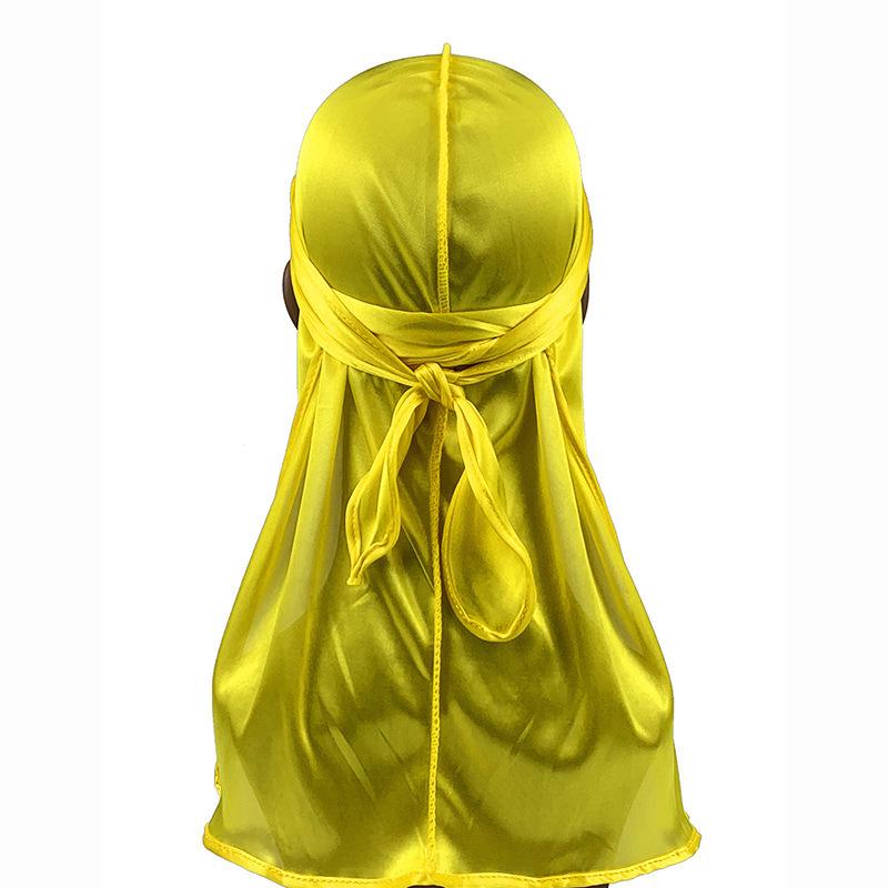 Imitation Silk Edging Long Tail Pirate Hat & Cycling Durag