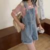 Summer Women's Jumpsuit Denim Overalls for Women Girls Blue Jeans Shorts