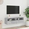 VidaXL Wall-mounted TV Cabinet Concrete Grey 100x30x30 Cm Engineered Wood 836888