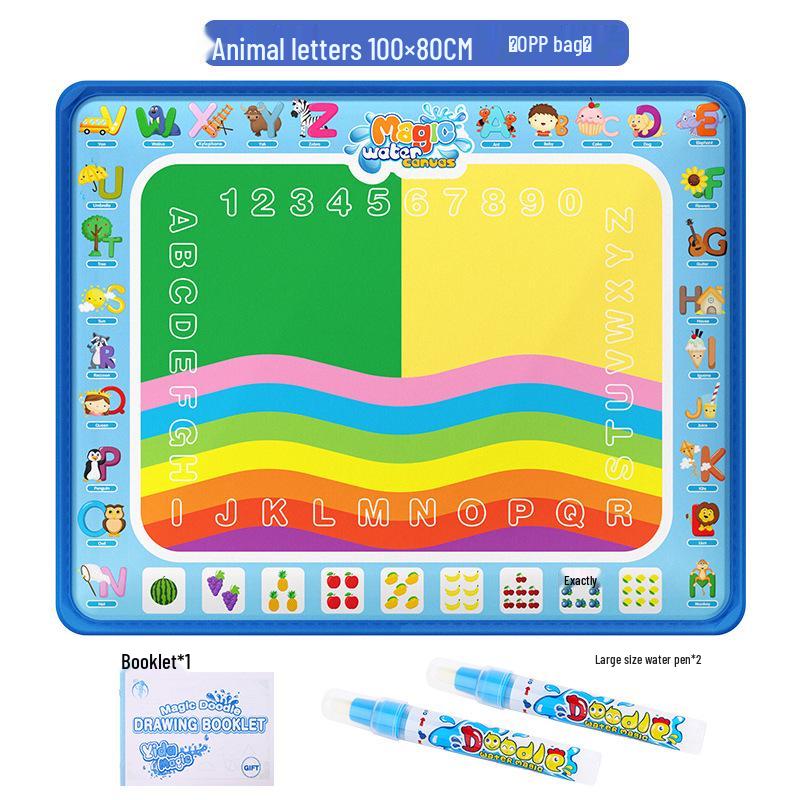 Magic Water Drawing Mat - 100×80cm Colorful Painting & Writing Blanket for Kids