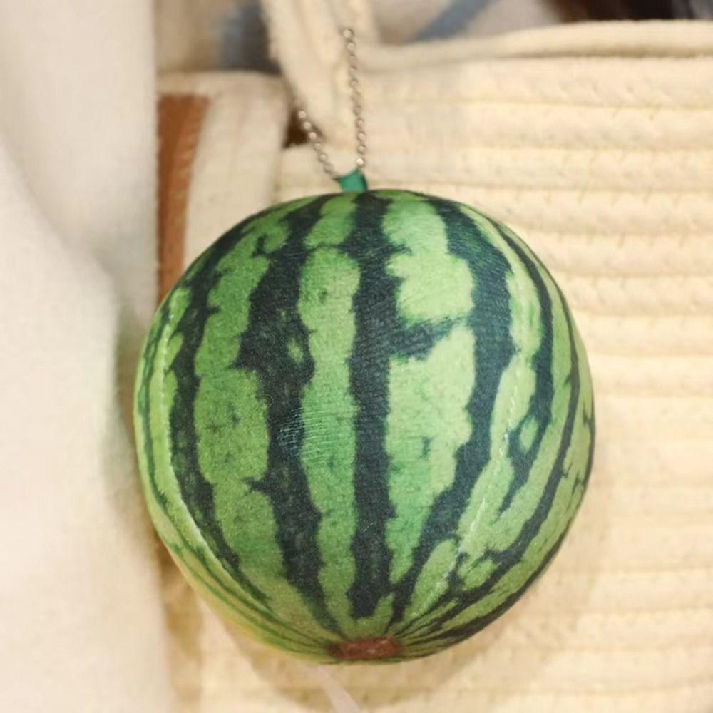 New Funny Lifelike Watermelon Plush Toys Soft Cotton Stuffed Steric Watermelon Pendant Throw Pillow Creative Room Decor