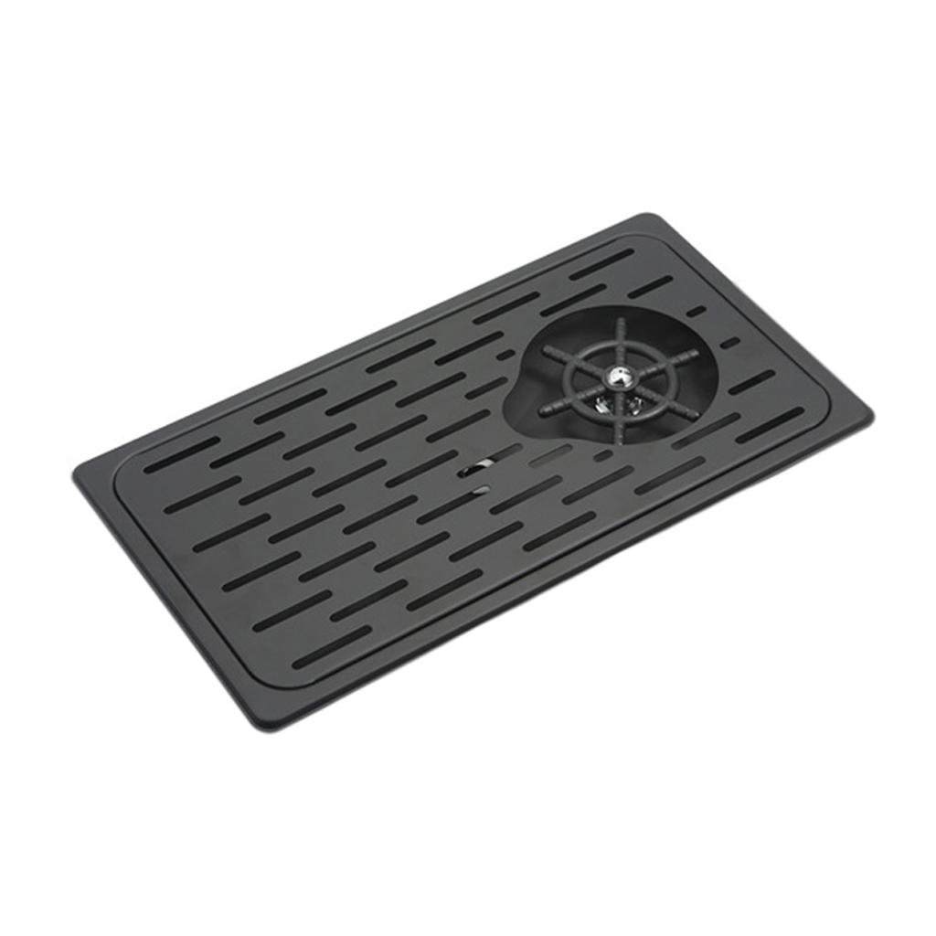 rinser with Drip Tray Sink Accessories for Kitchen - black, 42.5x23x3cm