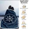 1Pc Smooth Sea Sailor Quote Blanket Soft And Comfortable Casual Warm Camping Travel Christmas Halloween Xmas Gift M928577