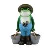 Outdoor Courtyard Balcony Supplies Small Creative Decorations and Ornaments Cute Animal Frog Garden Ornament Succulent Flowerpot