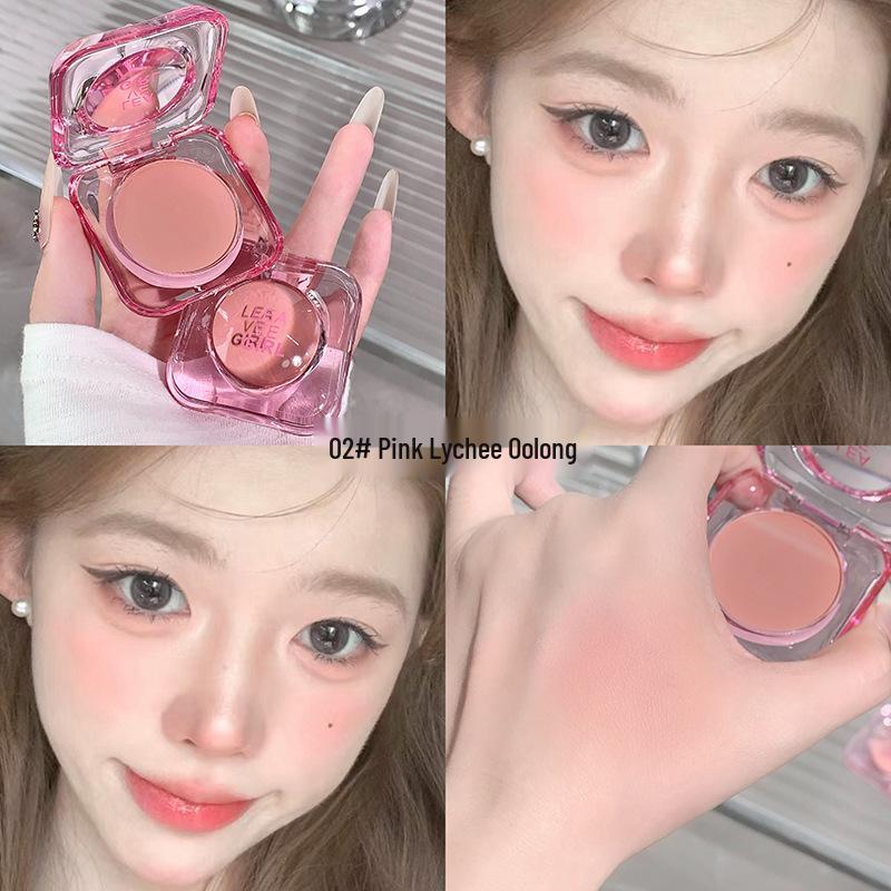 LEAVE GIRL Moon Haze Blush: Soft, Natural Plumping Cream for Youthful Korean-Style Beauty