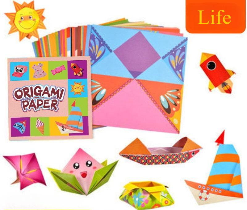 DIY Origami Sada 54 Barevných Papírů & Průvodce, STEM Umělecké Řemeslo pro Děti od 3 Let, Skvělý Dárek pro Domov & Vánoční Doplněk do Punčochy