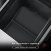 Armrest Lower Storage Box For Tesla Model Y Standard Rwd  Silicone Center Console Armrest Storage Box Car Organizer Tray Mat