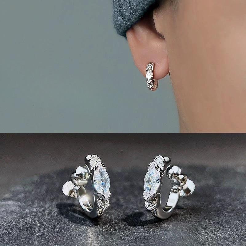 Eye Ear Clip - Genderless Hip-Hop Zirconia Limited Edition Design Elegant and Luxurious Multi-Purpose Couple Earrings