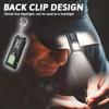 Mini Flashlight Keychain USB Rechargeable Pocket Light with COB Work Area Light for Camping Hiking Dog Walking Emergency Repair Key Ring