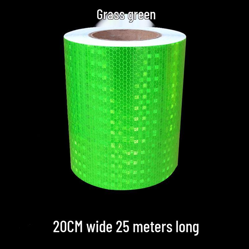 5cm Black Yellow Reflective Honeycomb Arrow Warning Tape Car Sticker