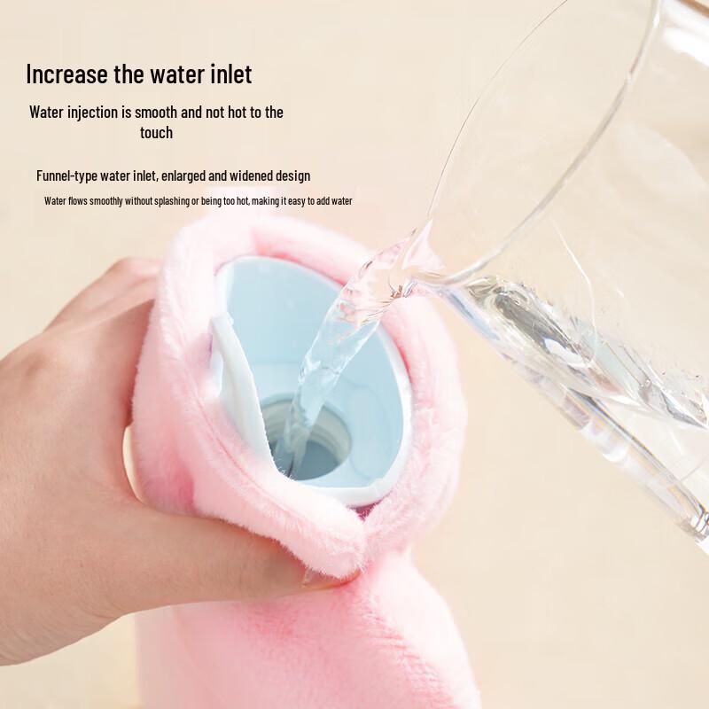Lexueer Large Hot Water Bottle with Plush Cover