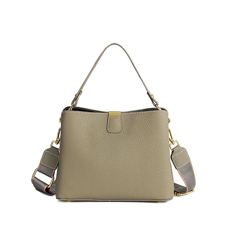 Genuine Leather Women's Trendy Crossbody Bag 2025 - Versatile, High-End, Large Capacity Handbag