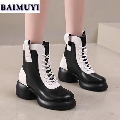 High Heels Women Luxury Ankle Boots Motorcycle Leather Shoes Winter 2025 Trend New Sport Sneakers Chunky Goth Pumps Botas Mujer