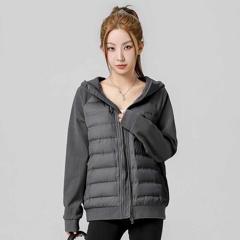 

Новый осенне-зимний женский пуховик, пуховик, модель для пары для улицы, холодный и легкий, пух белой утки 3XL (160-90 kg) серый