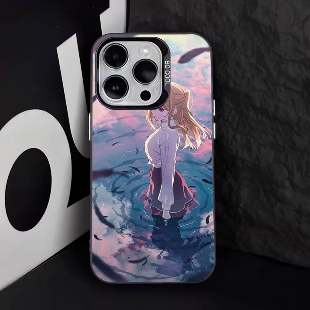 

Чехол для телефона Аниме O-Oshi no Ko Для iPhone 17,16,15,14,13,12,11,Pro,Max,Plus,E,Air,Mini Черный ТПУ Чехол iPhone17Pro