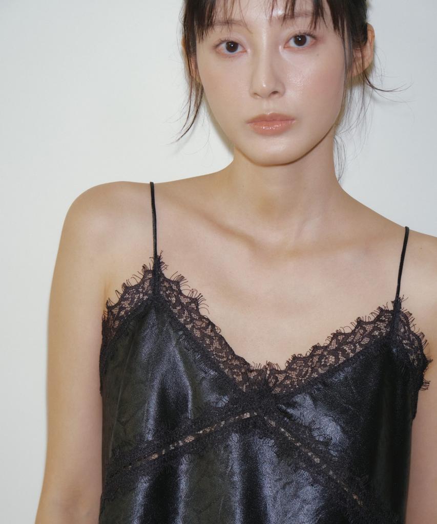 RESIS Lace Satin Camisole [Black] / Rf3Lsh501