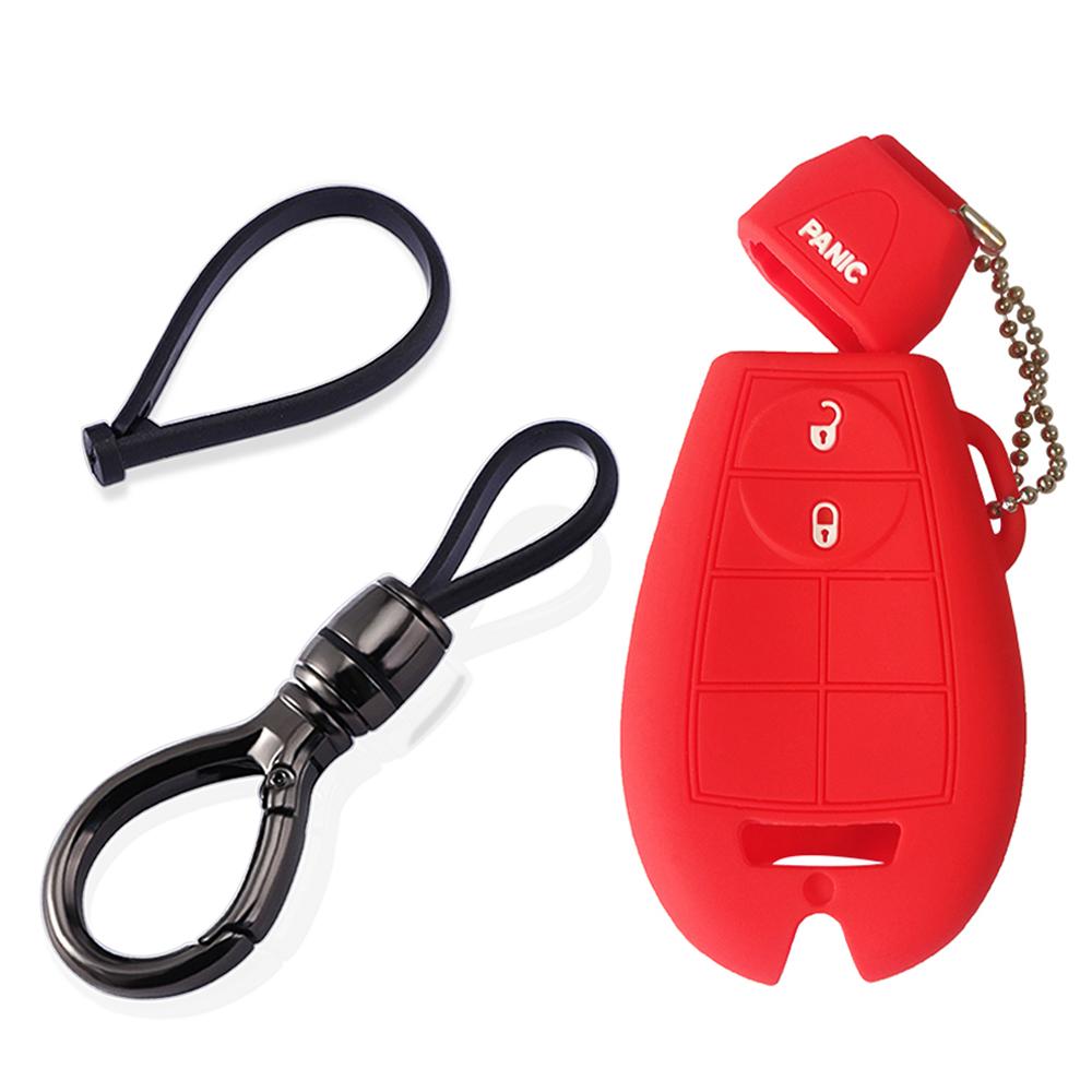 

Силиконовый чехол для ключа автомобиля для Jeep Commende для Chrysler 300c для Dodge Durango Ram Grand Caravan 2 кнопки пульт крышка брелок корпус